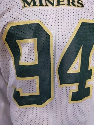 Football Jersey Size M Pro Cut Russell Athletic White/Green - Image 1 of 4