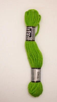 DMC Laine Tapisserie France 100% Wool Tapestry Yarn 1 Skein Green 7342 - Image 1 of 3