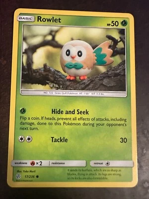 Rowlet 17/236 Sm-Cosmic Eclipse Regular - Image 1 of 2