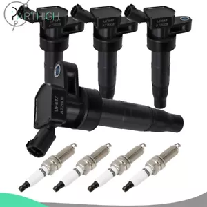 Ignition Coils + Spark Plugs For Hyundai Santa Fe Sport 2013 2014 2015 2.0L - Picture 1 of 15