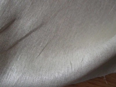 Silver Lurex weave cotton shimmer fabric BTY wrinkled costumes Winter Craft - Image 1 of 3