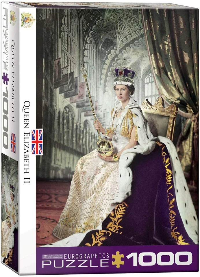 Queen Elizabeth II 1000 piece jigsaw puzzle 680mm x 480mm (pz) - Image 1 of 1