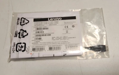 Lenovo 4X90F33442  4X90F33442 - ThinkPad mini-HDMI to VGA adapter New Retail - Image 1 of 2