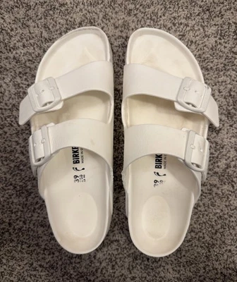 Birkenstock Arizona Essentials White EVA Women's Sandals Size 39 (US 8-8.5) - Image 1 of 4