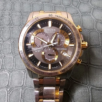 Reloj Citizen Hombre CHRONO A-T Alarma Radio Control Dos Tonos AT4004-52E Foto 1 de 4