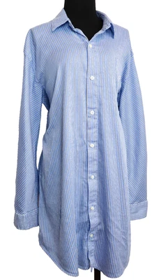 Camisa de dormir Lauren Ralph Lauren jersey logotipo bordado manga comprida tamanho GG - Imagem 1 de 4