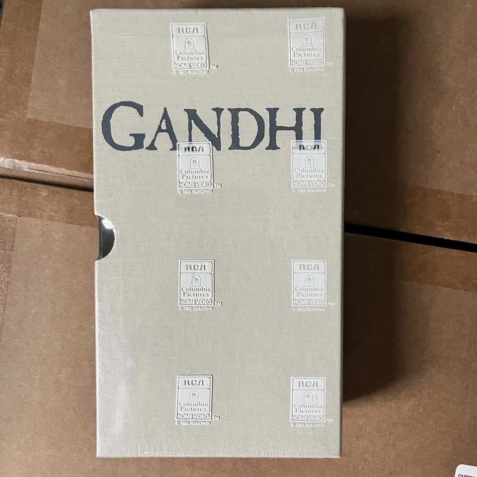 FACTORY SEALED Gandhi Special Edition VHS SLIPCASE 2-Tape Box Set 1983 - Image 1 of 4