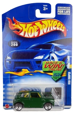 Hot Wheels 2002 Mainline • Mini Cooper • Dark Green 1:64 Diecast Car LW - Image 1 of 2