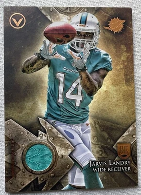 2014 Topps Valor - Jarvis Landry #39 Rookie Relic Card - Image 1 of 2