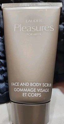ESTEE LAUDER Pleasures For Men Face and Body Scrub 1.7 oz / 50 ml Rare NEW (Y25) - Image 1 of 2