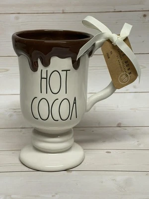 Rae Dunn Hot Cocoa Chocolate Drip Pedestal Mug - Image 1 of 2
