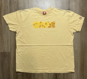 Y2K Element BAM Fall Logo Skateboarding Yellow T Shirt Size XL - Picture 1 of 8