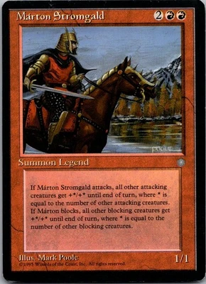 2007 Masters Edition Q Márton Stromgald Masters/Rare #104 - Image 1 of 2