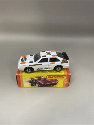 MATCHBOX  NO. 23  AUDI QUATRO WHITE, BROWN/ORANGE 'AUDI SPORT' - Image 1 of 4