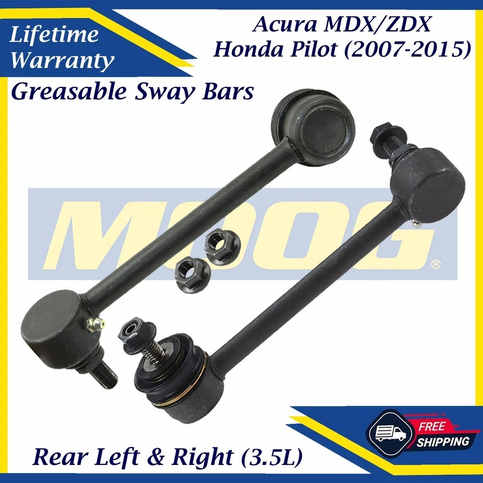 Barras estabilizadoras traseras engrasables MOOG OEM para Honda Pilot 2007-2015, Acura MDX/ZDX 3,5 L Foto 1 de 4