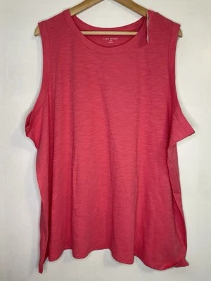 ¡NUEVO! Camiseta sin mangas Lane Bryant rosa sin mangas calce clásico talla 26/28 nueva con etiquetas Foto 1 de 4