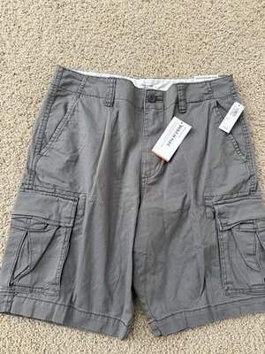 Pantalones Cortos Carga Old Navy Para Hombre Talla 33 Gris Vivido en Recto Integrado Flex Nuevos con Etiquetas Foto 1 de 4