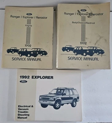 Ford Ranger Explorer Aerostar 1992 manual de servicio carrocería chasis eléctrico Foto 1 de 4