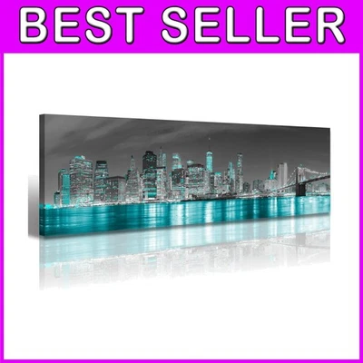 Versátil arte en blanco y negro de la ciudad de Nueva York para sala de estar y oficina - 4 paneles Foto 1 de 4