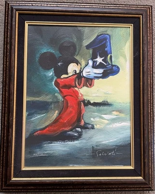 Giclee sobre lienzo del artista de bellas artes de Disney Jim Salvati Here Is Your Hat edición limitada Foto 1 de 4