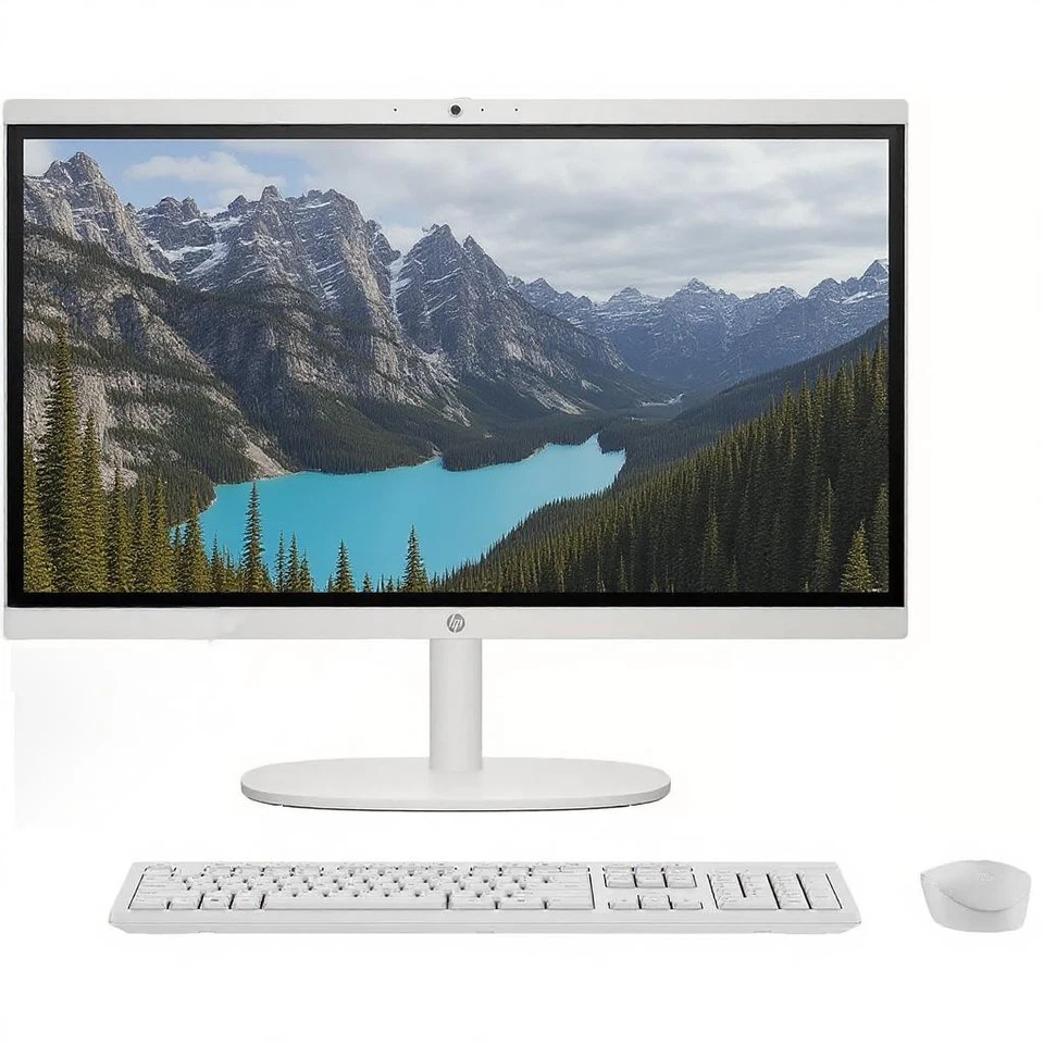 2025 HP All-in-One 21.5" FHD Desktop Computer Intel Celeron J4025 4GB RAM 512GB - Image 1 of 4