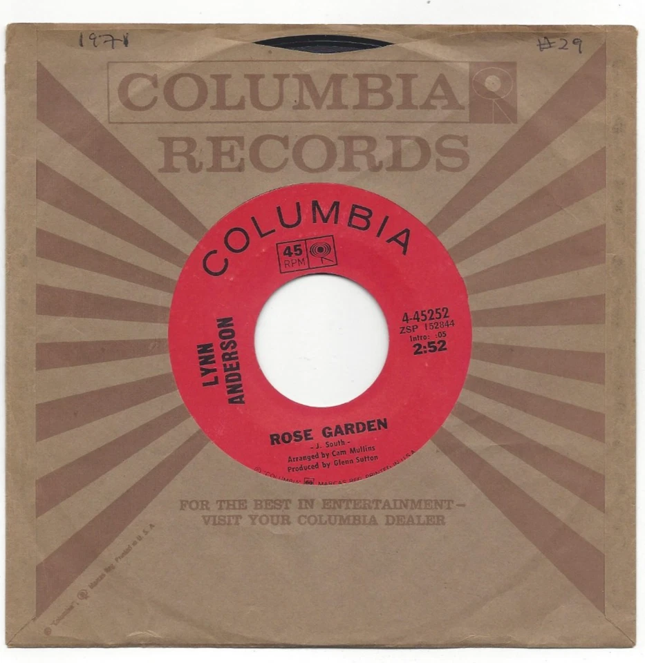 LYNN ANDERSON, "ROSE GARDEN" - Image 1 of 3