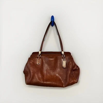 Coach Madison No. Bolso de hombro de cuero marrón G1393-25161  Foto 1 de 4