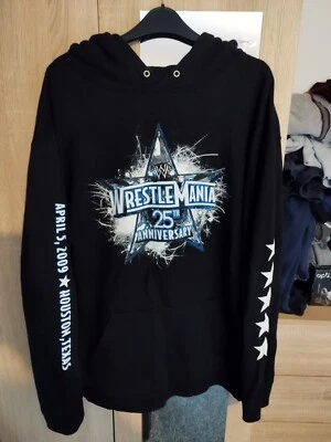 WWE WrestleMania 25th Anniversary 5th Apr 2009 Houston USA Tour Hoodie L Hardy - Image 1 of 4