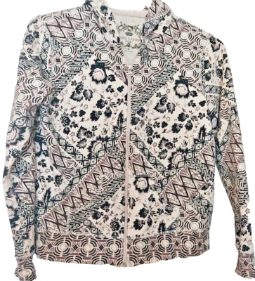 Chaqueta con Capucha Oleg Cassini Tostada y Negra Cremallera Completa Sudadera con Capucha Para Mujer Mediana Deportiva Foto 1 de 4