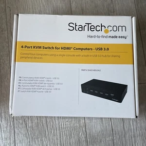 Startech.com Switch Commutatore Kvm a 4 Porte HDMI con Hub USB 3.0, 1080 P - Zdjęcie 1 z 7