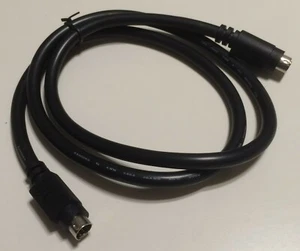 Mini Din 8 Pin Heavy Duty Oversize Wire Double Shield 3 ft MM Male Male Cable - Picture 1 of 1