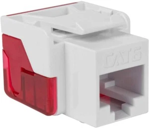 ICC CAT6 RJ45 Keystone Jack for EZ Style, White - Picture 1 of 5