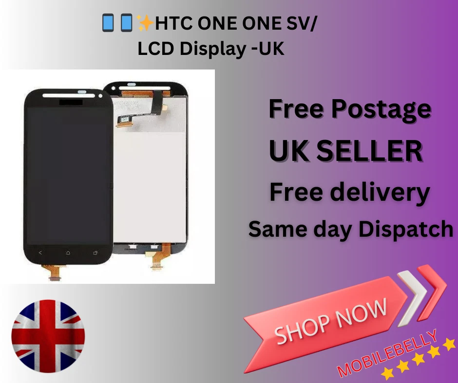 ?? HTC One SV LCD Display Touch Screen Digitizer Assembly Replacement � UK Stock - Image 1 of 1