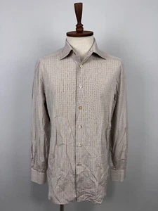 KITON Mod H441907 Multicolor Check 100% Cotton Napoli Italian Dress Shirt Sz 41 - Picture 1 of 24