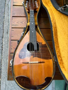 Suzuki NO230 Mandolin Acoustic Wooden Vintage Instrument Working Good W/Case - Picture 1 of 6