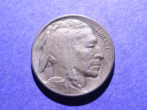 1916 Buffalo Nickel  AU weak strike Cover