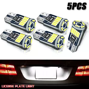 CHUSYYRAY 192 194 168 2825 LED License Plate Tag Lights Cool White 6K Canbus 5x - Picture 1 of 12