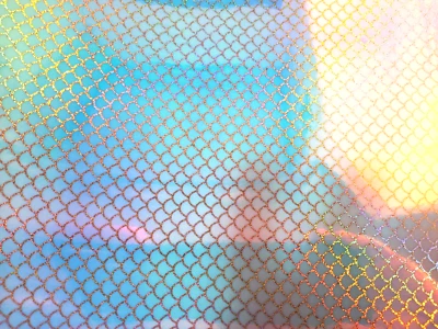 MAD RIVER DUBBING COMPANY MOON JELLY CLEAR SILVER SCALE SHEET 12" x 8" Holographic Fishing Lure Tape