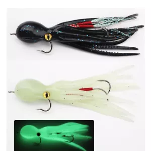 2PCS Glow Fishing Soft Lure Luminous Artificial Jigs Hook Saltwater 22g Swimbait - Picture 1 of 17