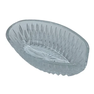 Cooking Spoon Rest Molded Glass With Cut Look Design Deep Sides - Picture 1 of 7