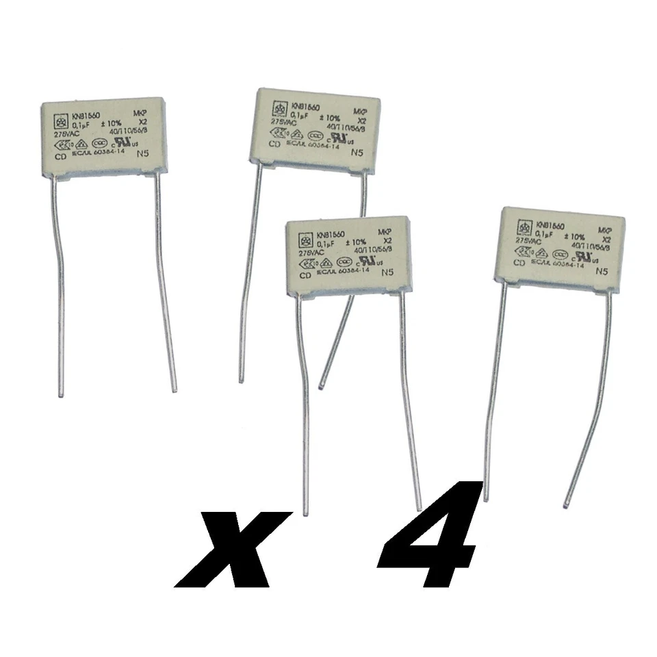 0.1 Μf 275V Mkp X2 100 Nf KNB1560 ISKRA ( X 4 Pieces) Capacitor - image 1 of 1