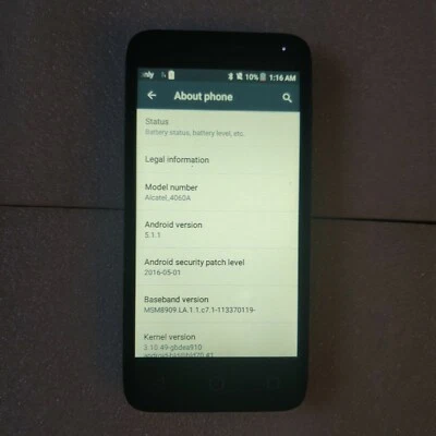 Motorola Moto G Black 6 GB Boost Mobile Used - Image 1 of 4