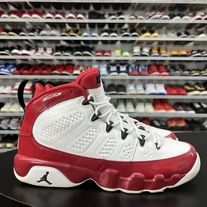 Nike Air Jordan 9 Retro White Gym Red GS 302359-160 Youth Size 7 No Insoles - Picture 1 of 5
