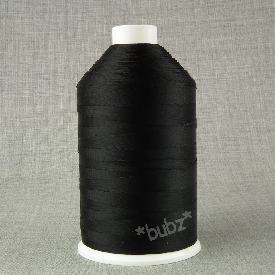 BONDED NYLON SEWING THREAD 60s TKT BIG 5,000m SPOOL TEX BLACK LEATHER REPAIR - Image 1 of 1