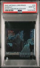 PSA 10 GEM MINT 2002 Lord of the Rings Action Flipz Chromium Sticker Gandalf #05