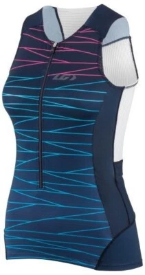 Louis Garneau Women's Pro Carbon Sleeveless Triathlon Top Medium M Blue / Lazer - Изображение 1 из 2
