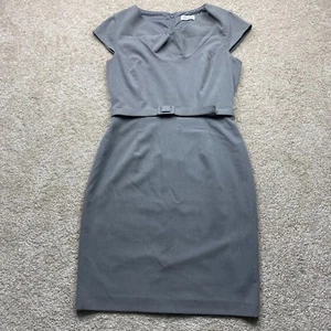 Vestido Vaina Calvin Klein Sin Mangas con Cinturón, Para Mujer 8 (Gris) - Imagen 1 de 12