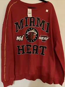 NBA Miami Heat Pullover Sweatshirt Red 3X - Picture 1 of 3