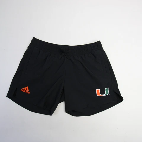 Miami Hurricanes adidas Aeroready Athletic Shorts Women's Black New Cover