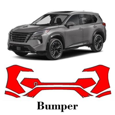 Front bumper PreCut PPF Paint Protection Film For Nissan Rogue 2024-2025 - Image 1 of 4